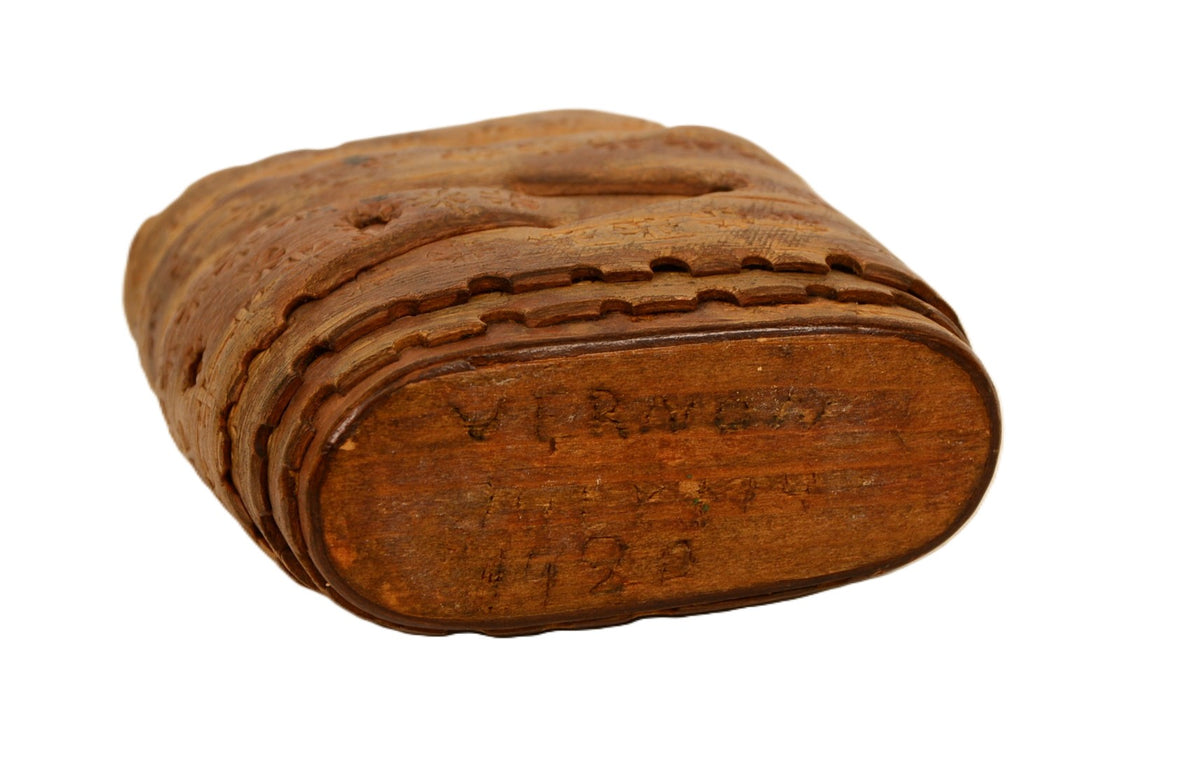 Norway or Lapland Wood and Birch bark container