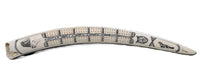 Inuit Walrus Rusk Cribbage Board by Pelowook; Carl Pelowook Sr