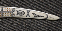 Inuit Walrus Rusk Cribbage Board by Pelowook; Carl Pelowook Sr