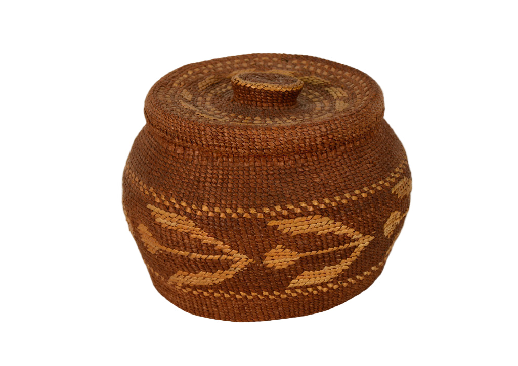 Antique Tsimshian Basket with Lid