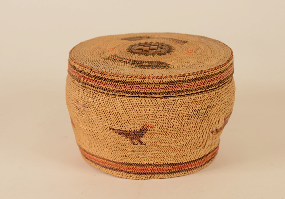 Makah Round Trinket Basket