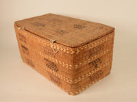 Thompson River Salish Lidded Rectangular Storage Basket