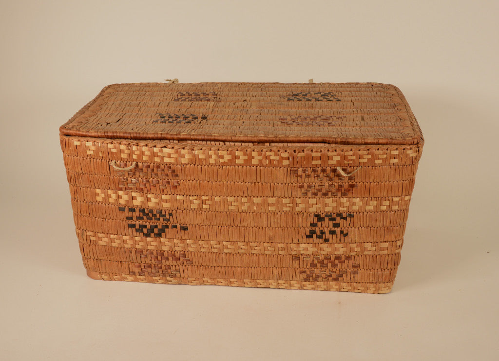 Thompson River Salish Lidded Rectangular Storage Basket