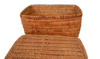 Large Lidded Thompson River Salish Storage Basket