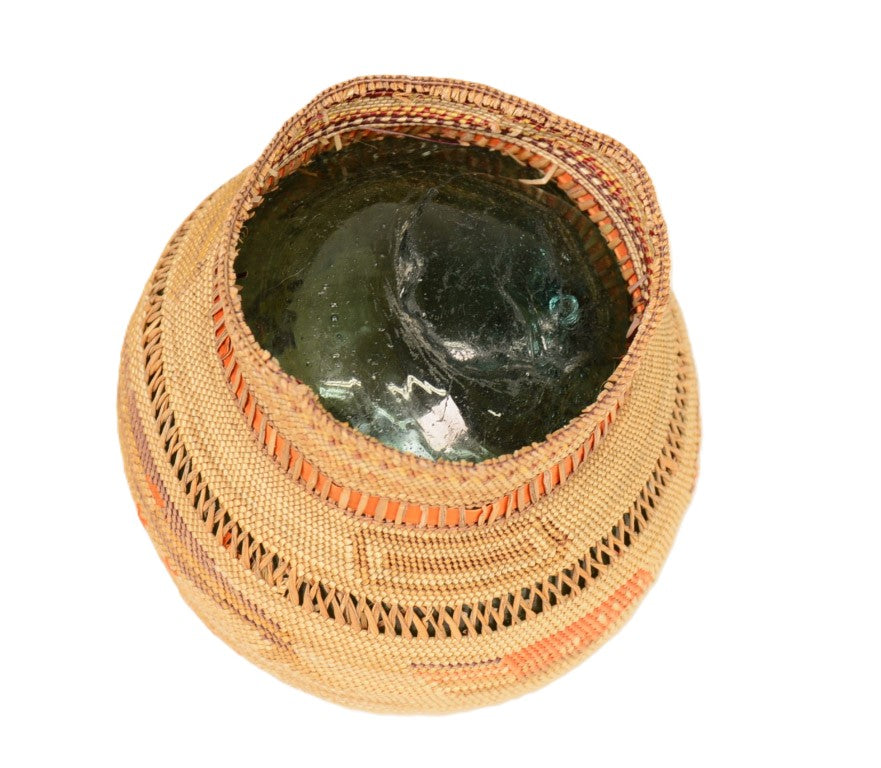 Makah Basket over a Japanese Glass Float