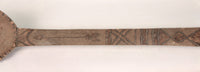 Creek Wooden Spoon inscribed "Oct 17 Okwulgee Creek Nation I.T. -1903 Tola Hatche"