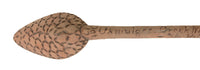 Creek Wooden Spoon inscribed "Oct 17 Okwulgee Creek Nation I.T. -1903 Tola Hatche"