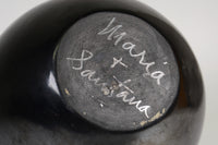 San Ildefonso Black on Black Gunmetal Pottery by Maria and Santana Martinez