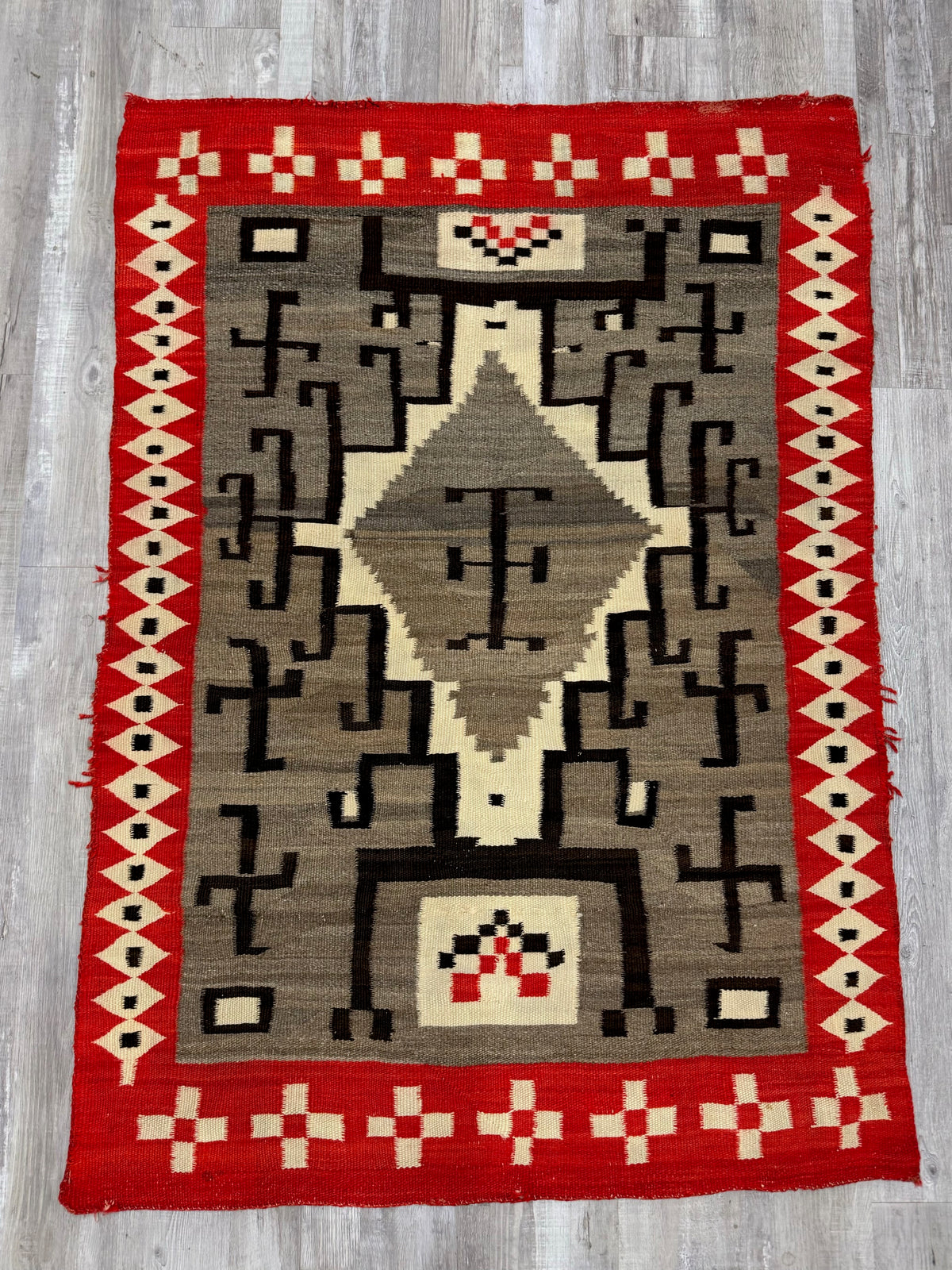 Navajo Rug; J.B. Moore Crystal Trading Post