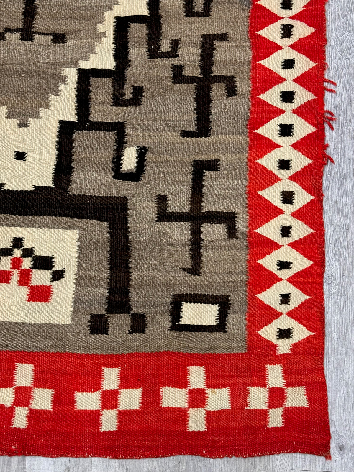 Navajo Rug; J.B. Moore Crystal Trading Post