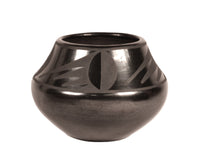 San Ildefonso Pueblo Black on Black Jar By Marie & Santana Martinez