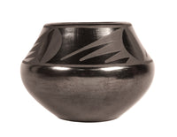 San Ildefonso Pueblo Black on Black Jar By Marie & Santana Martinez