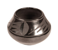 San Ildefonso Pueblo Black on Black Jar By Marie & Santana Martinez