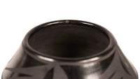 San Ildefonso Pueblo Black on Black Jar By Marie & Santana Martinez