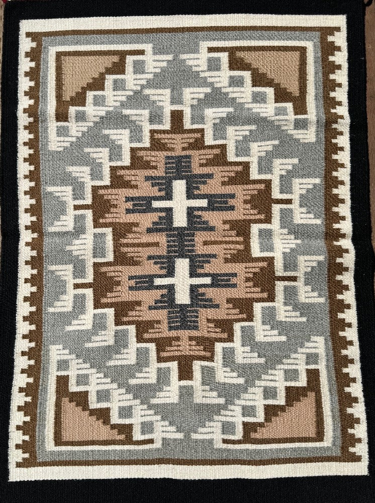 Navajo Two Gray Hills Rug by Ruth Ann Begay