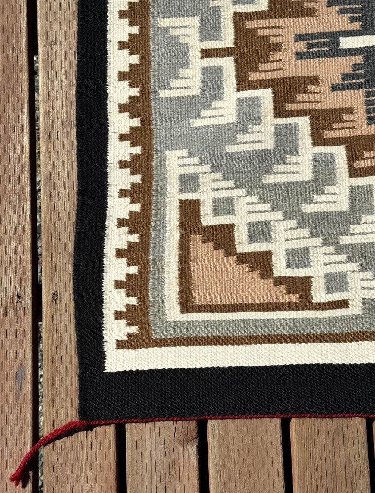 Navajo Two Gray Hills Rug by Ruth Ann Begay