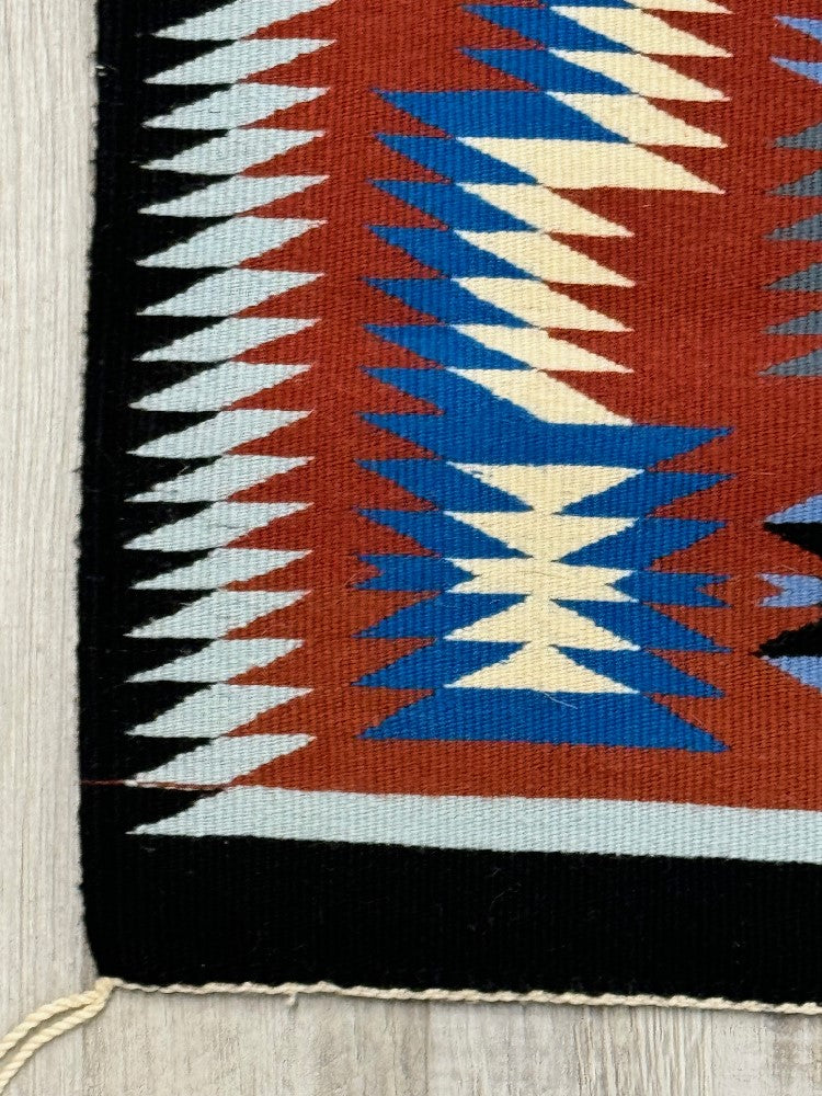 Navajo Storm Pattern Rug by Pricilla Tsinniginnie