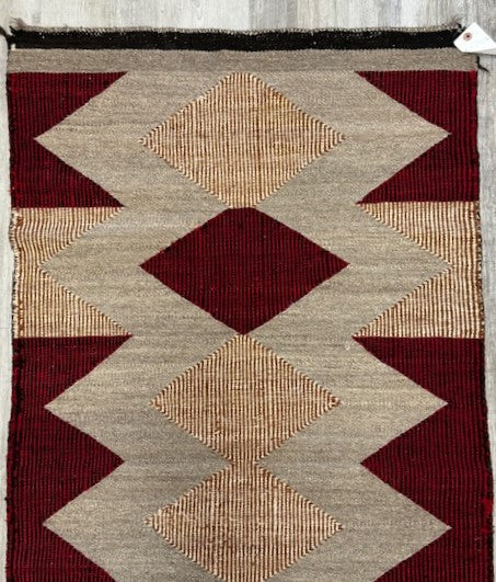 Navajo Rug with Raised Outline, New Lands