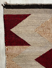 Navajo Rug with Raised Outline, New Lands