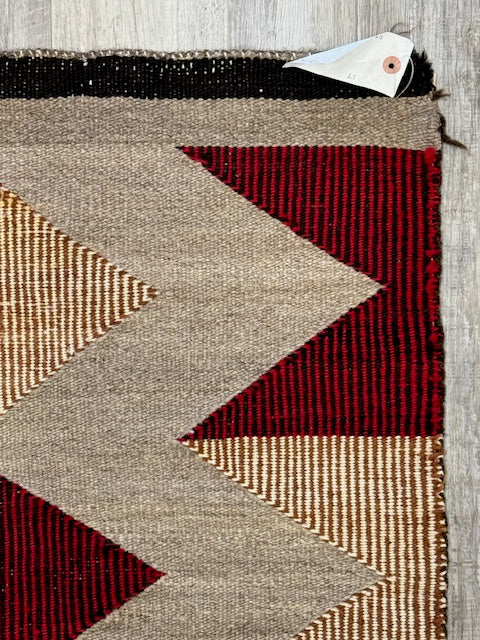 Navajo Rug with Raised Outline, New Lands