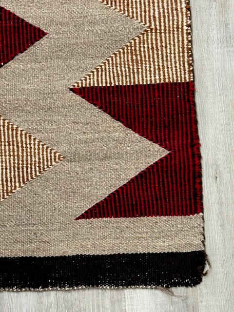 Navajo Rug with Raised Outline, New Lands