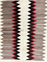 Antique Navajo Rug: Lightning Motif