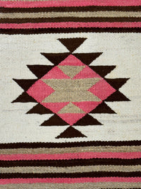 Antique Navajo Banded Classic Revival Blanket / Rug