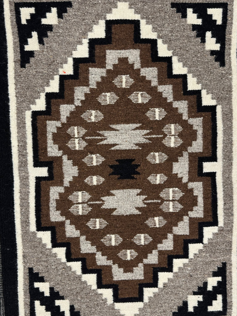 Fine Navajo Two Gray Hills Rug by Regina Charley