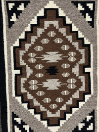 Fine Navajo Two Gray Hills Rug by Regina Charley