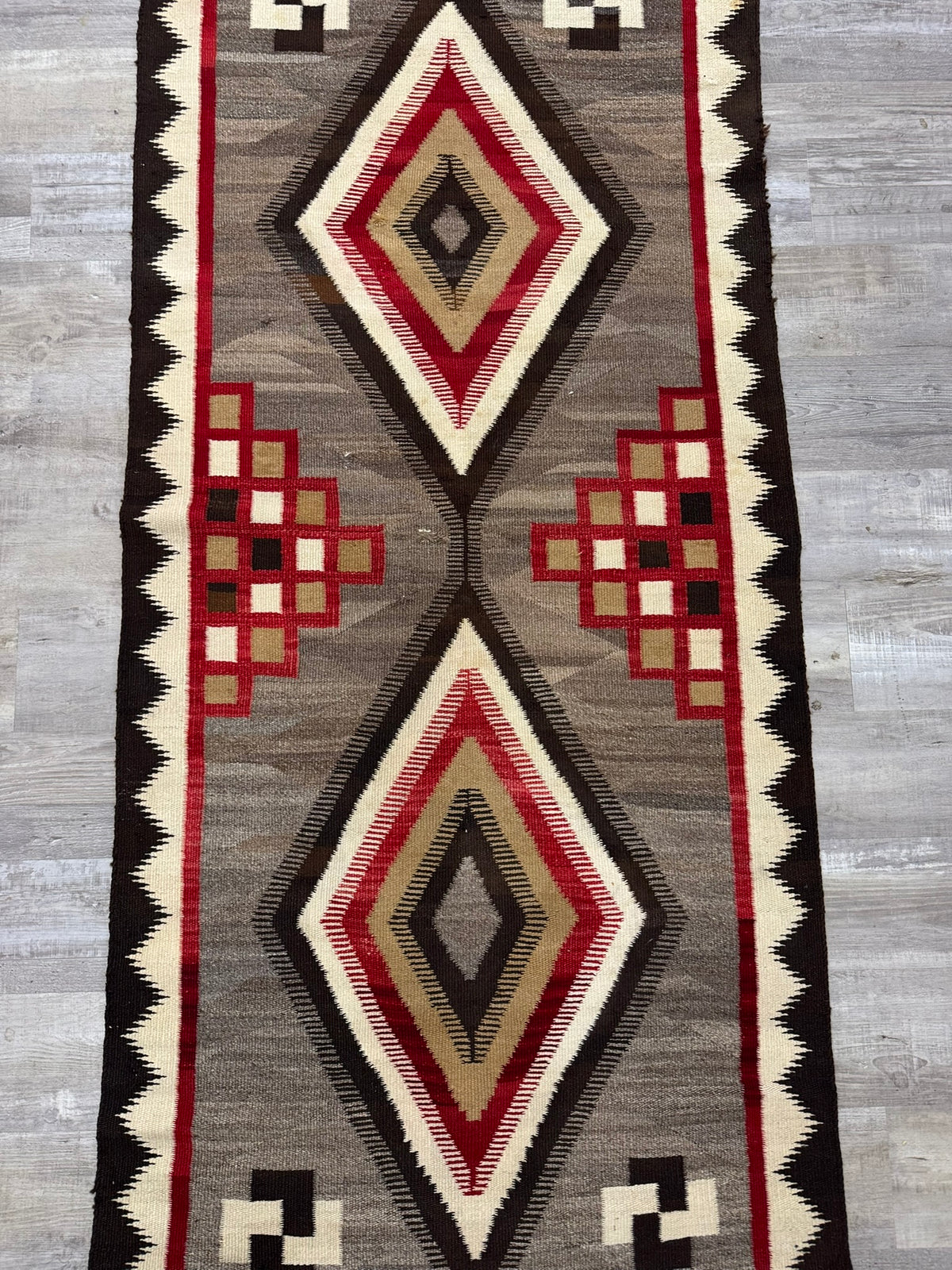 Very Nice Antique Navajo Rug - Ganado Runner