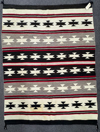 Navajo Rug, Banded Blanket Revival, Chinle, AZ