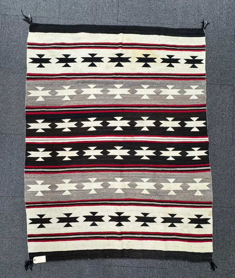 Navajo Rug, Banded Blanket Revival, Chinle, AZ