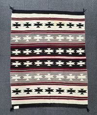 Navajo Rug, Banded Blanket Revival, Chinle, AZ