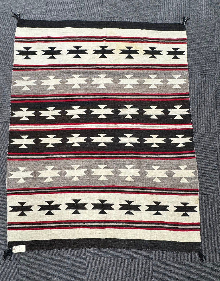 Navajo Rug, Banded Blanket Revival, Chinle, AZ