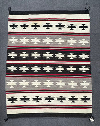 Navajo Rug, Banded Blanket Revival, Chinle, AZ