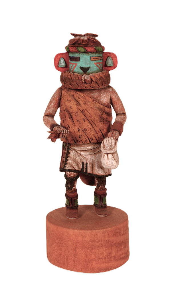 Hopi Pueblo A-Ha Chief of Second Mesa Kachina Doll By Raynard Nasingoetewa