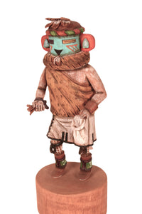 Hopi Pueblo A-Ha Chief of Second Mesa Kachina Doll By Raynard Nasingoetewa