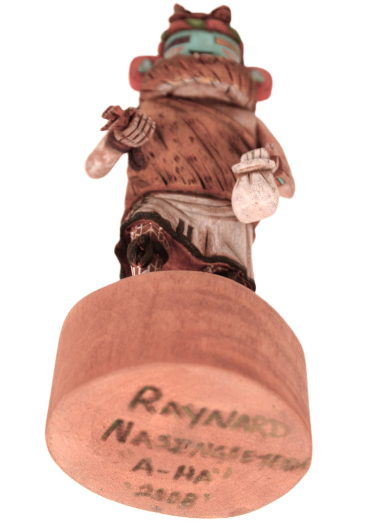 Hopi Pueblo A-Ha Chief of Second Mesa Kachina Doll By Raynard Nasingoetewa