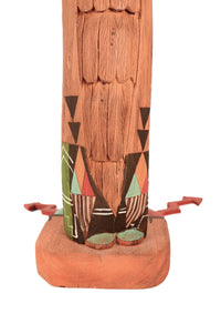 Hopi Pueblo Shaliko Taka and Shaliko Mana Double Kachina Doll By John Piestewo