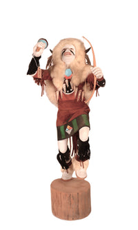 Hopi Pueblo White Buffalo Dancer Kachina Doll By A.L. Sahmie