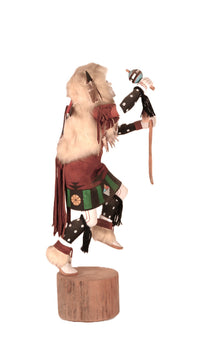 Hopi Pueblo White Buffalo Dancer Kachina Doll By A.L. Sahmie