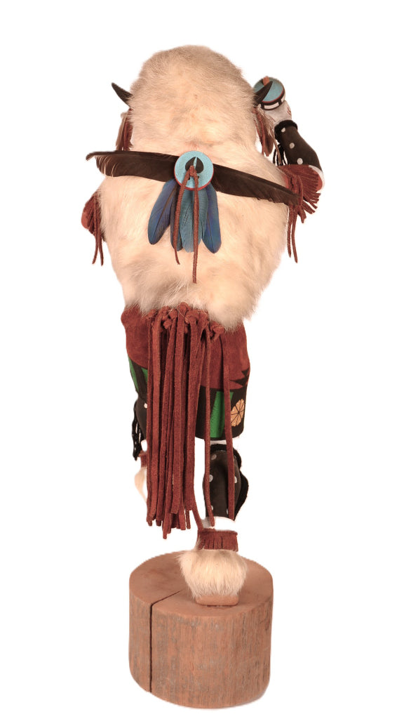 Hopi Pueblo White Buffalo Dancer Kachina Doll By A.L. Sahmie