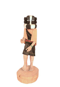 Hopi Pueblo Kokopelli Mana Kachina Doll By Stewart Lanza