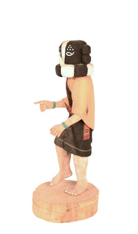Hopi Pueblo Kokopelli Mana Kachina Doll By Stewart Lanza