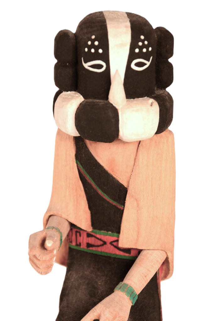 Hopi Pueblo Kokopelli Mana Kachina Doll By Stewart Lanza