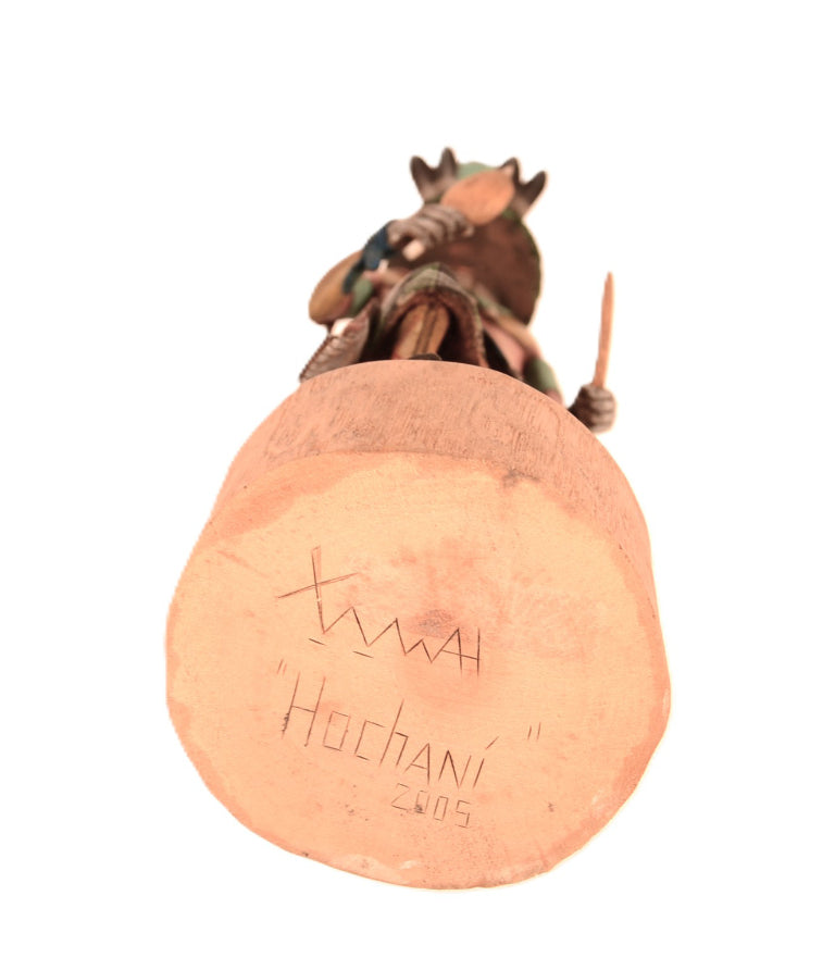 Hopi Pueblo Tewa Hochani Chief Kachina Doll By Sandra Suhu