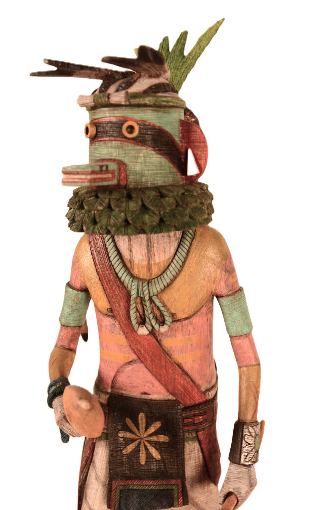 Hopi Pueblo Tewa Hochani Chief Kachina Doll By Sandra Suhu
