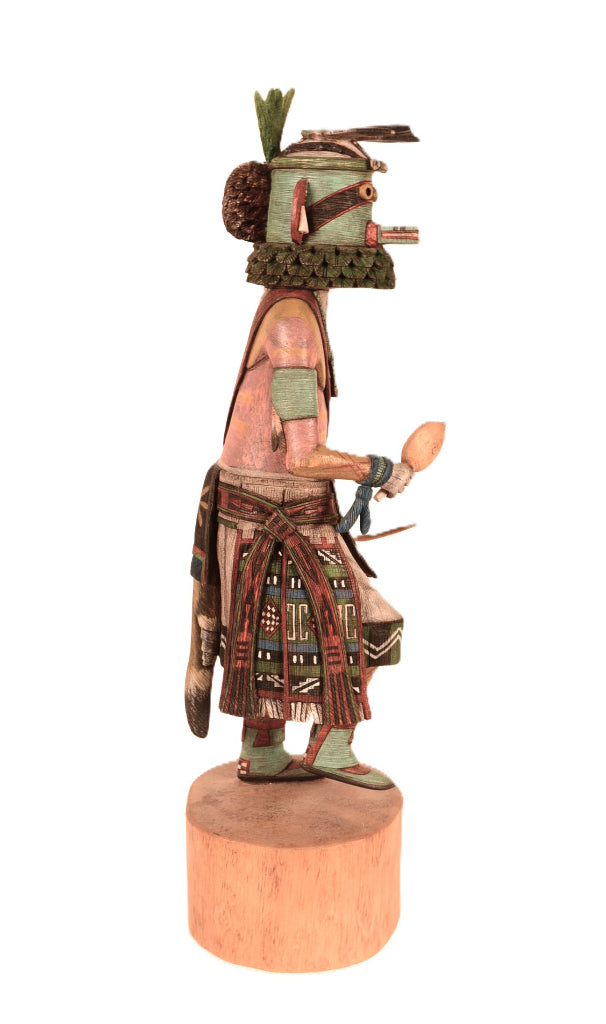 Hopi Pueblo Tewa Hochani Chief Kachina Doll By Sandra Suhu