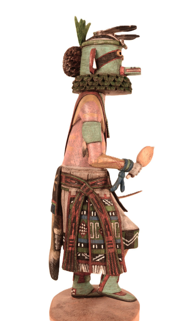 Hopi Pueblo Tewa Hochani Chief Kachina Doll By Sandra Suhu