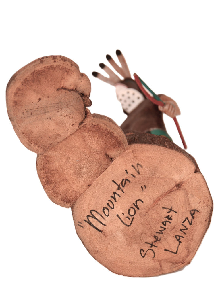 Hopi Pueblo Mountain Lion Kachina Doll By Stewart Lanza